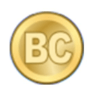 The original Bitcoin symbol from 2010
